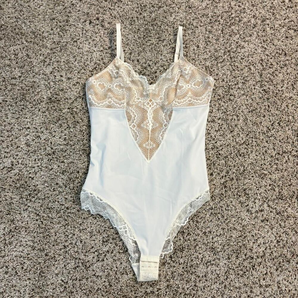 Pinsy XL Sculpting Lace Shapewear Bodysuit from Nordstrom